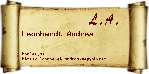 Leonhardt Andrea névjegykártya